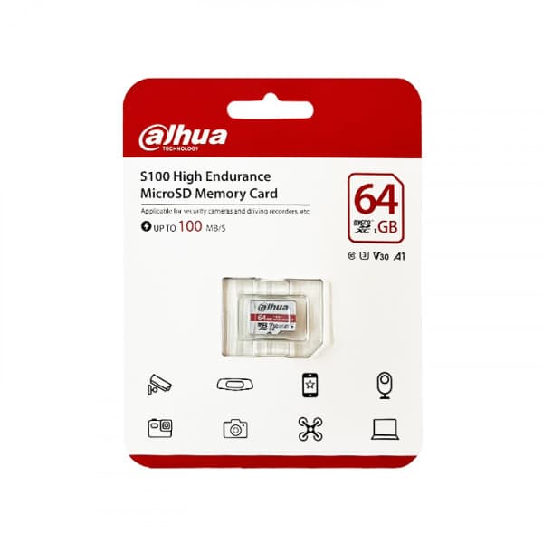 Накопители информации Карта памяти micro SD Dahua, DHI-TF-S100/64G