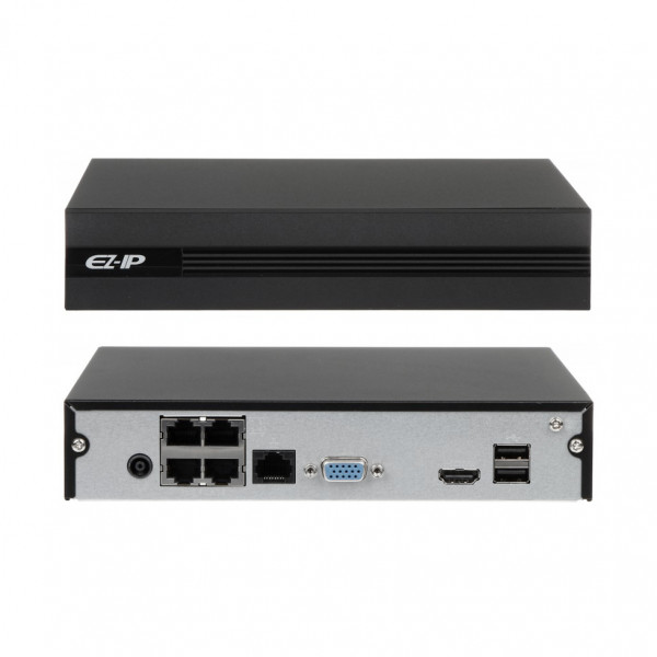Видеорегистратор 4-канальные EZ-IP, EZ-NVR1B04HC-4P/E